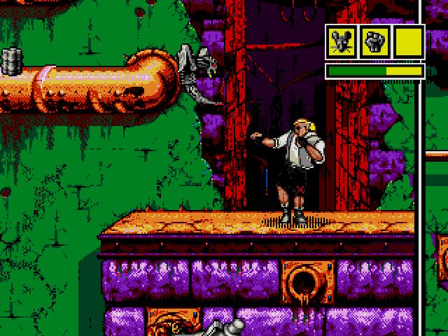 Comix Zone screenshot - Episode 1: Night of the Mutants  Page 2
